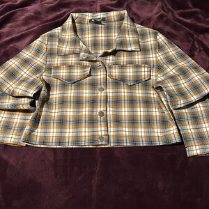 Like an Angel Plaid Shirt in Yellow and Black